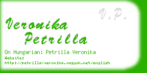 veronika petrilla business card